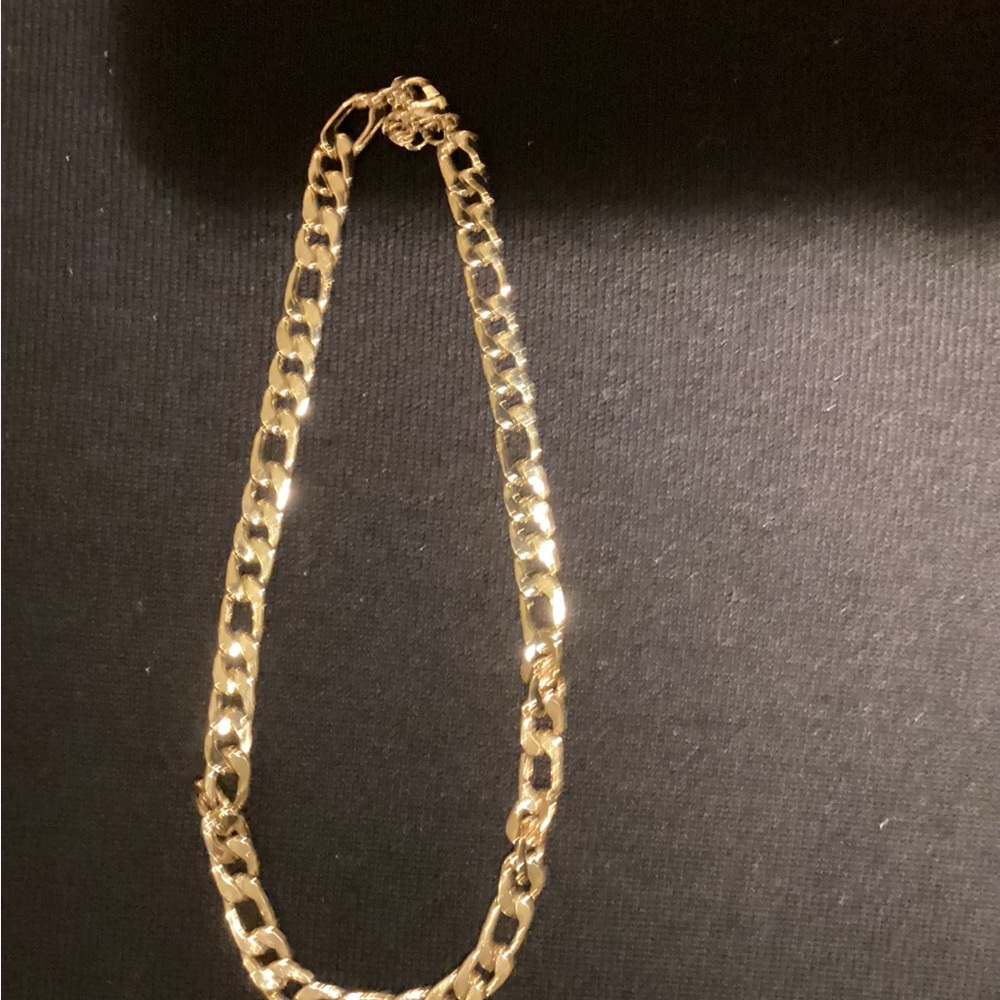 Faux Gold Link Chain Necklace Adjustable - Picture 5 of 11